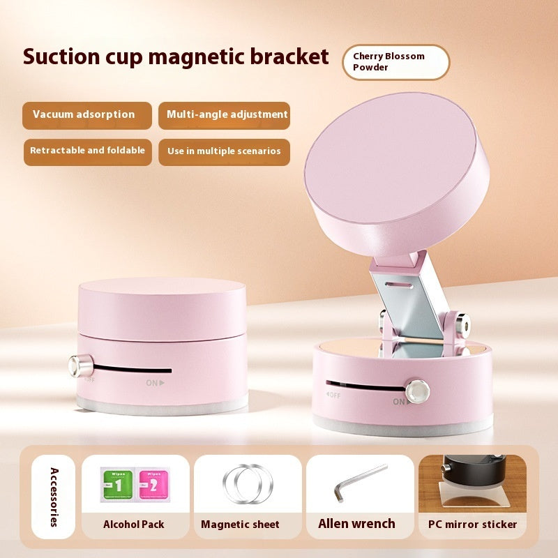 Vacuum Magnetic Suction Cup Folding Swivel Stand Double-sided Suction Cup